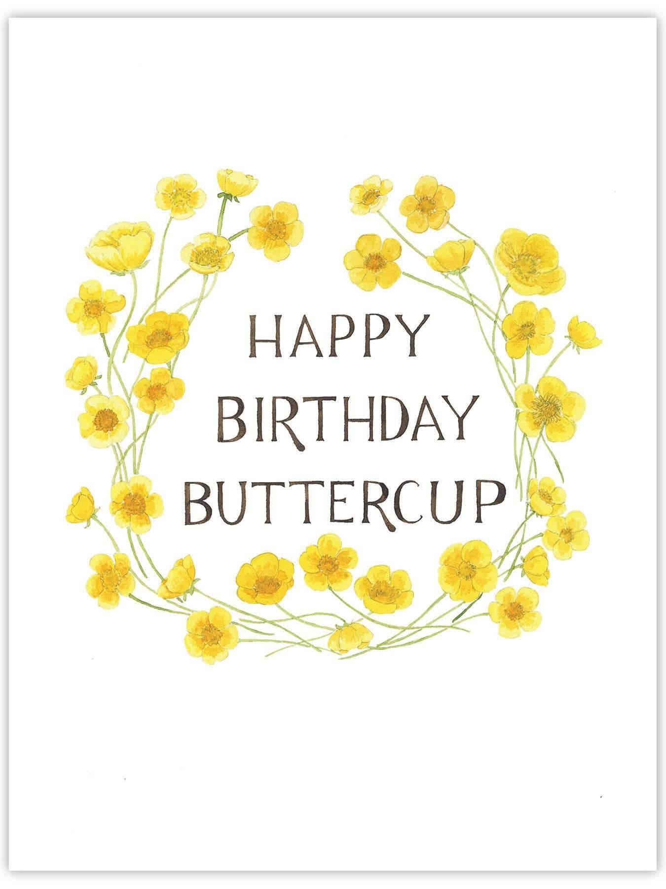 Buttercup Birthday Card - DIGS