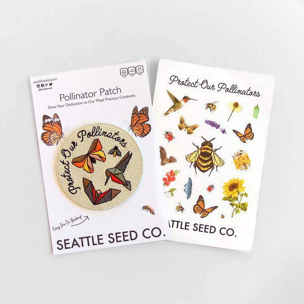 Pollinator Pride Patch & Sticker Kit - DIGS