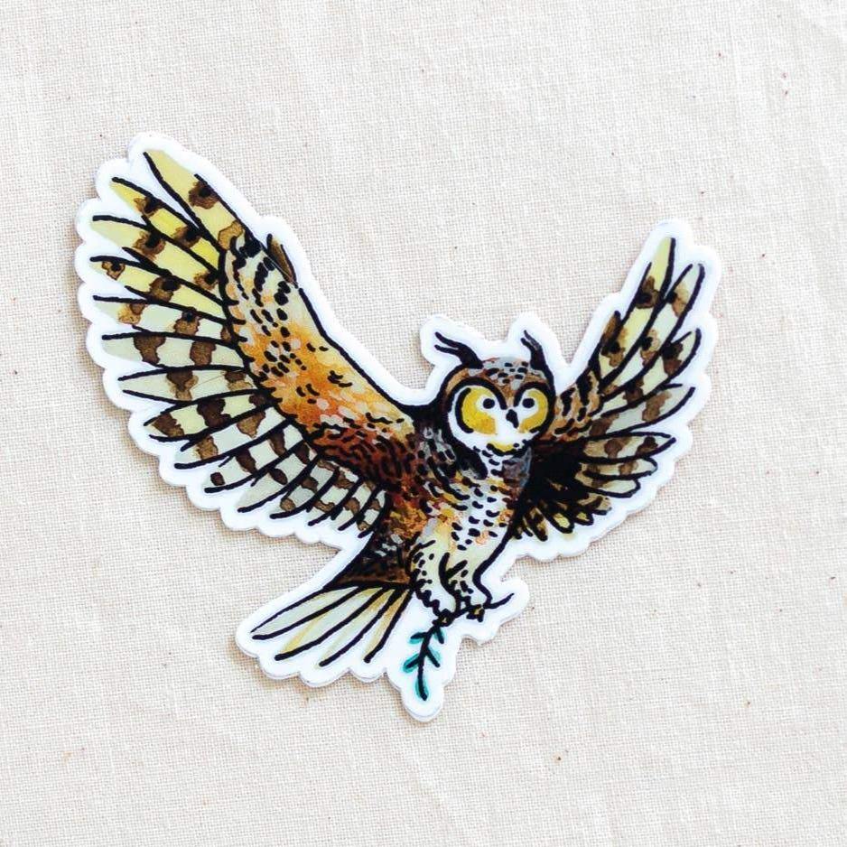 Owl Animal Vinyl Sticker - DIGS