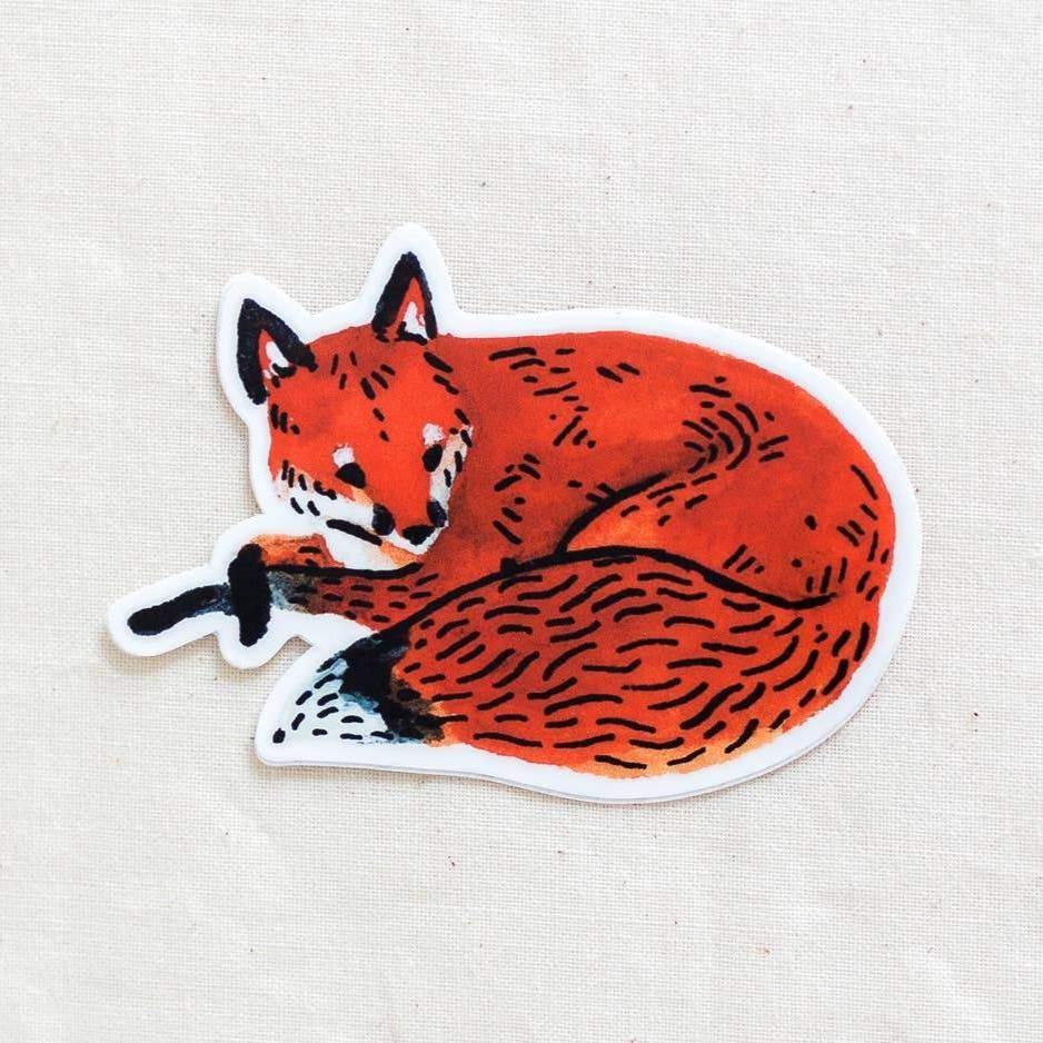 Red Fox Animal Vinyl Sticker - DIGS