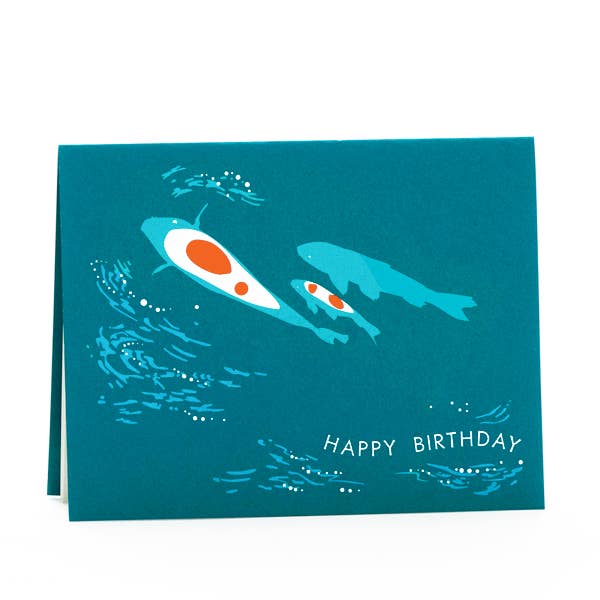 Koi Fish Birthday Card