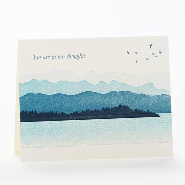 Mountains You Are in Our Thoughts Card - DIGS