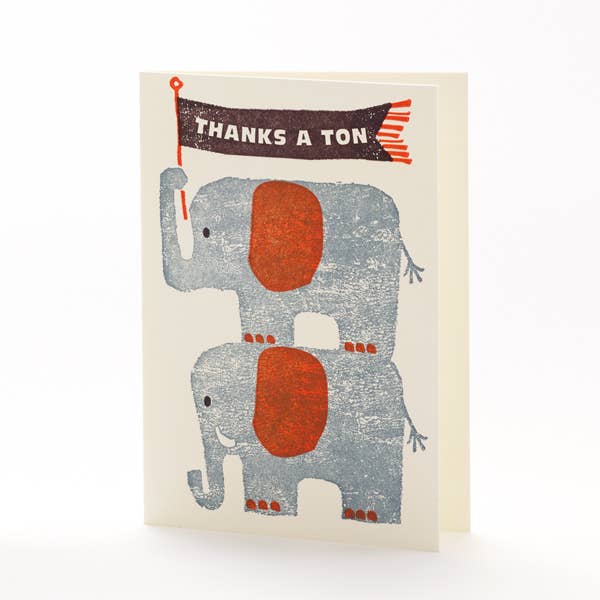 Elephants Thank You Card