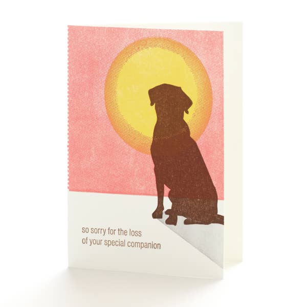 Dog Sympathy Notecard