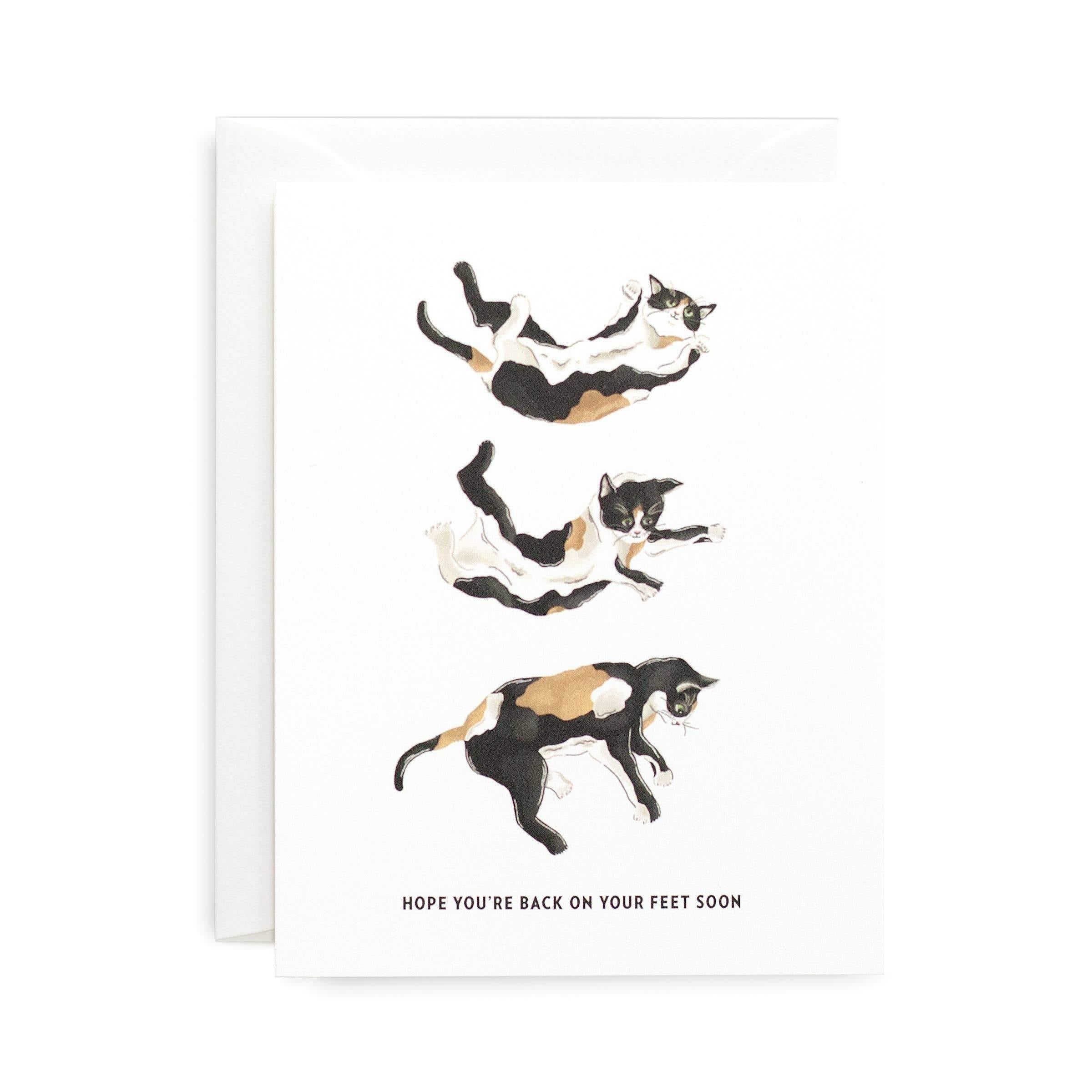 Back On Your Feet Cat Card - DIGS
