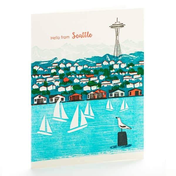 Hello From Seattle Card - DIGS