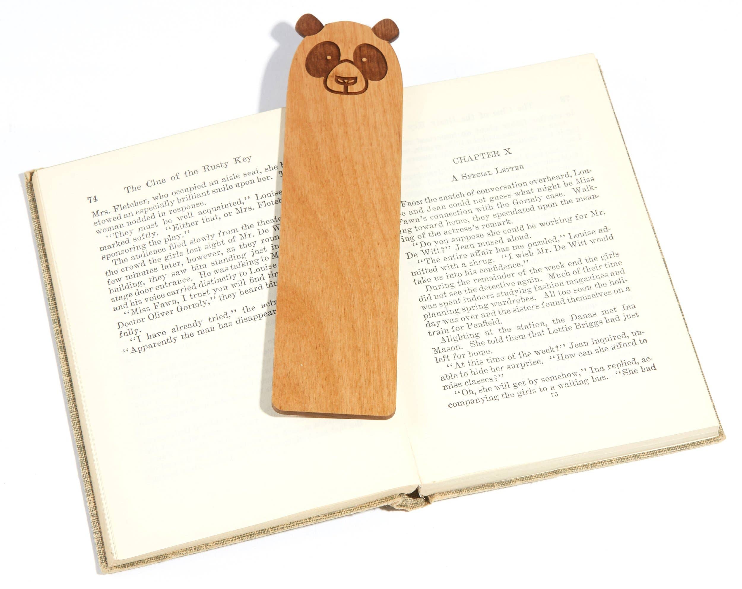 Panda Wood Bookmark