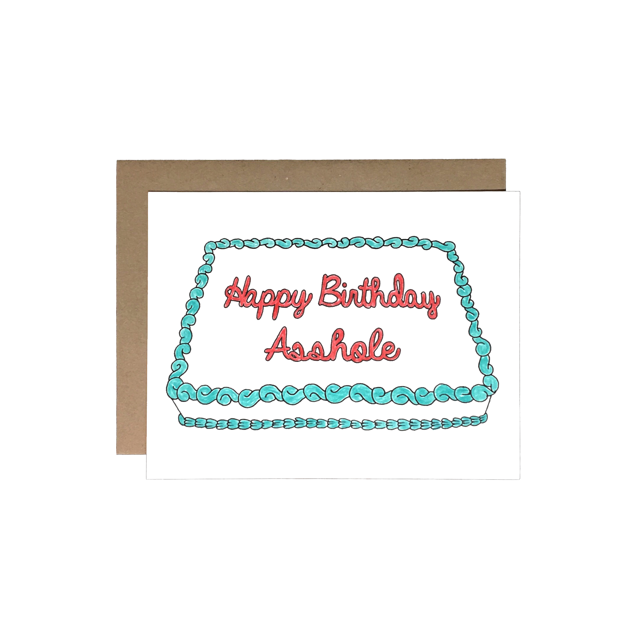 Birthday Asshole Cake Card - DIGS