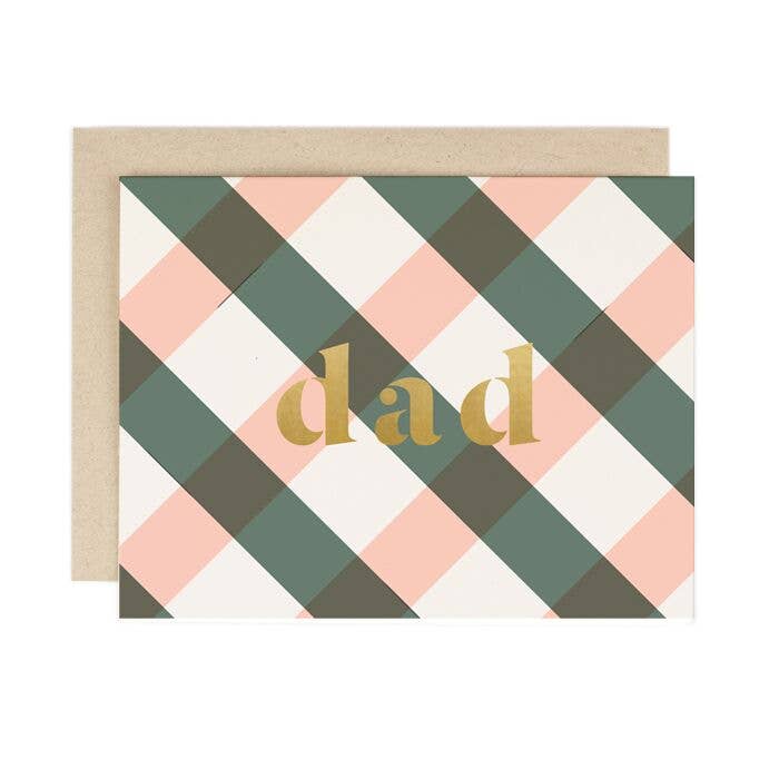 Plaid Dad Card