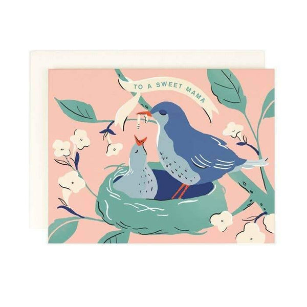 Sweet Mama Baby Bird Card - DIGS