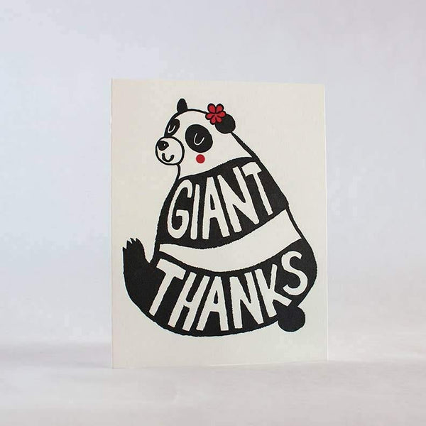 Fugu Fugu Press - Giant Thanks Panda Card - DIGS