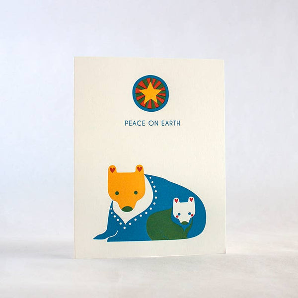 Peace on Earth Bears Card
