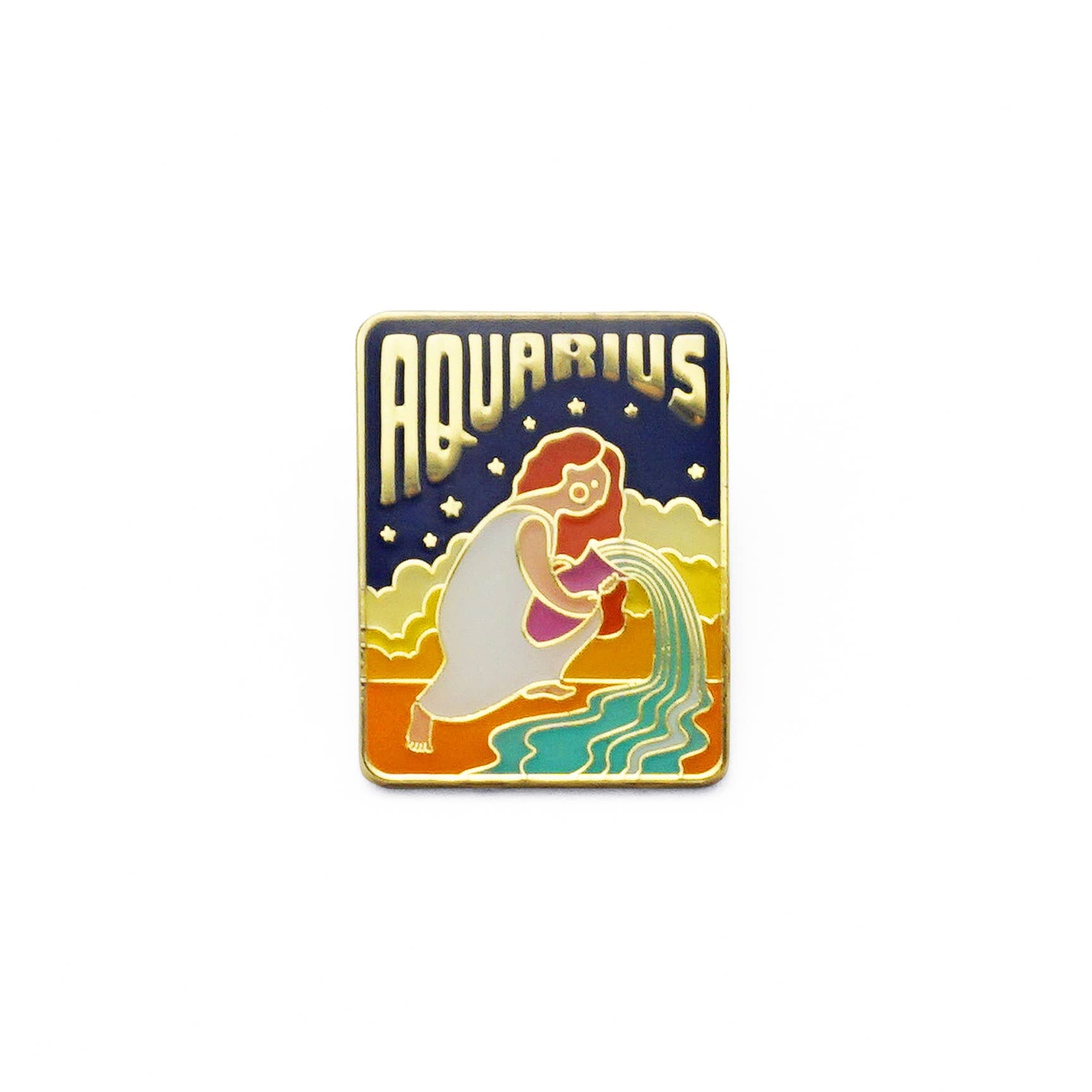 Aquarius Enamel Pin