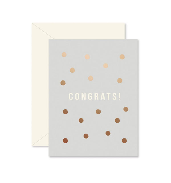 Congrats Copper Dots Card