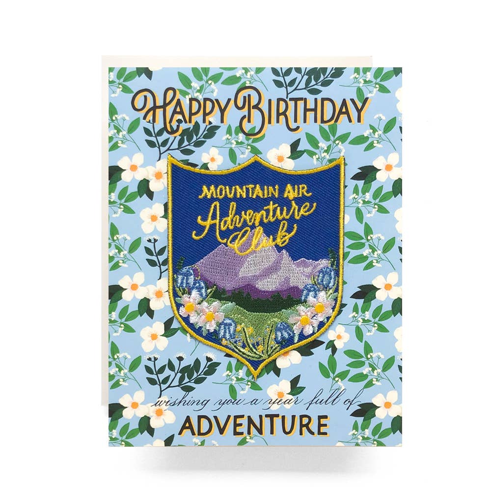 Patch & Card: Adventure Birthday