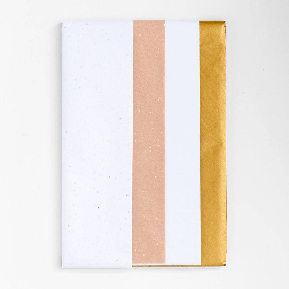 Tissue Paper Set: White & Gold
