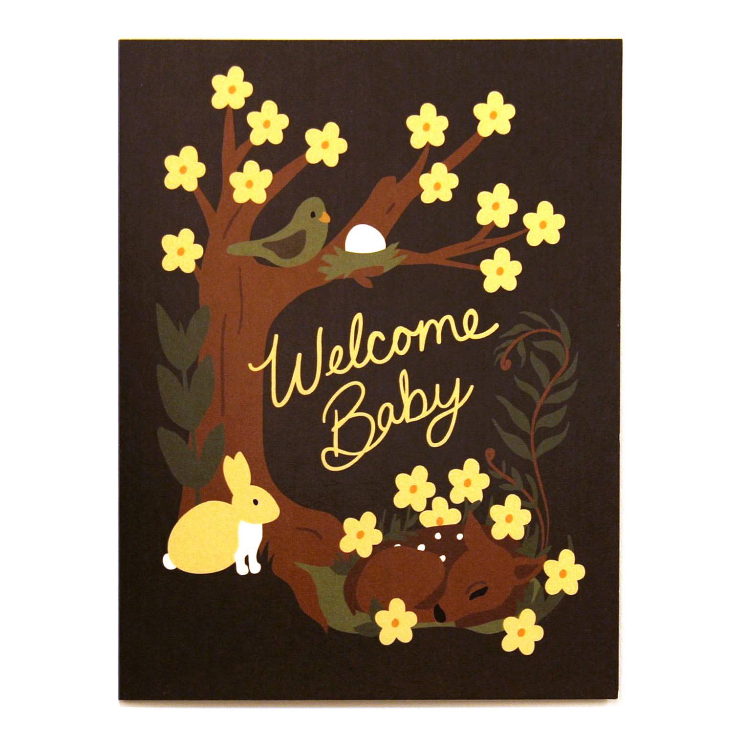 Woodland Baby Card