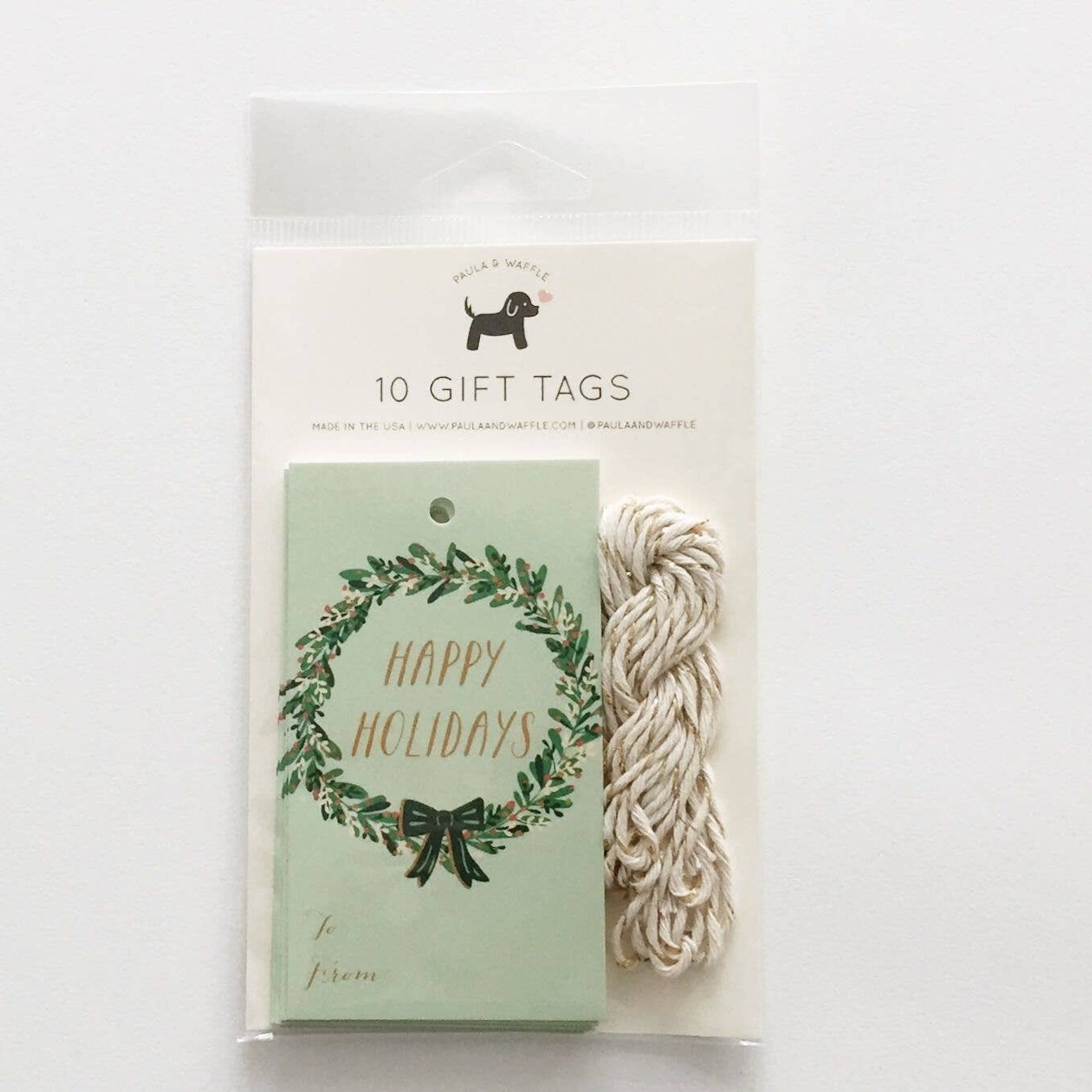 Wreath Holiday Gift Tag