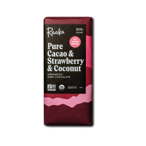 Pure Cacao & Strawberry & Coconut Chocolate Bar