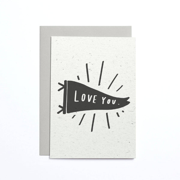 Love You Flag Small Card