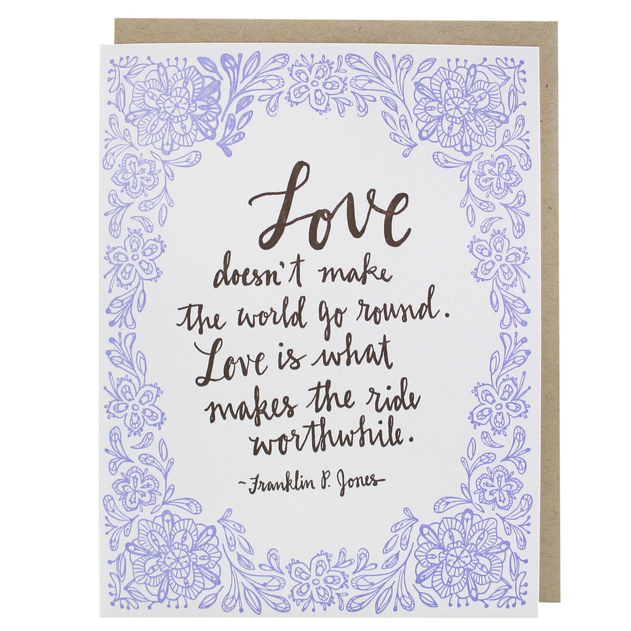 Romantic Love Quote Wedding Card
