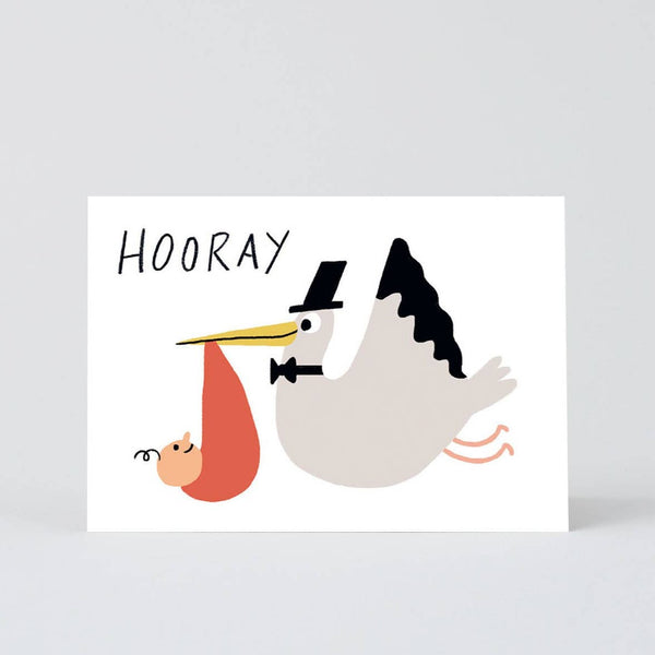 Hooray Stork Card