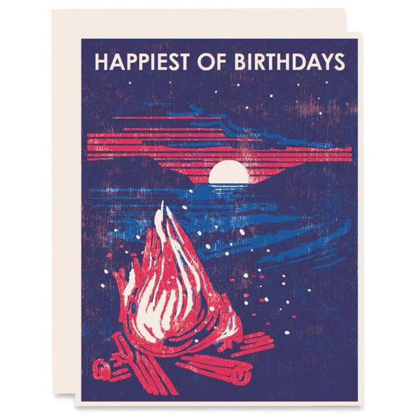 Beach Bonfire Birthday Card - DIGS
