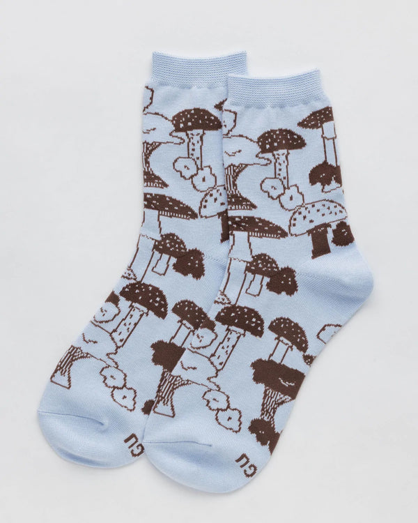 Crew Sock: Mushrooms