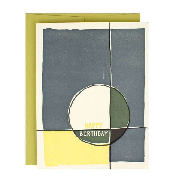Abstract Circles Birthday Card