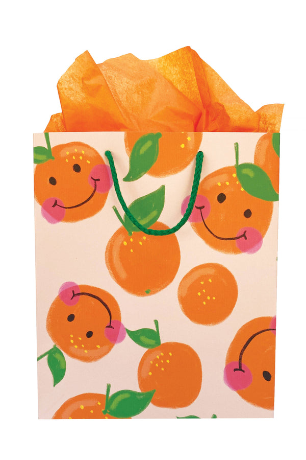 Smiley Orange Gift Bag