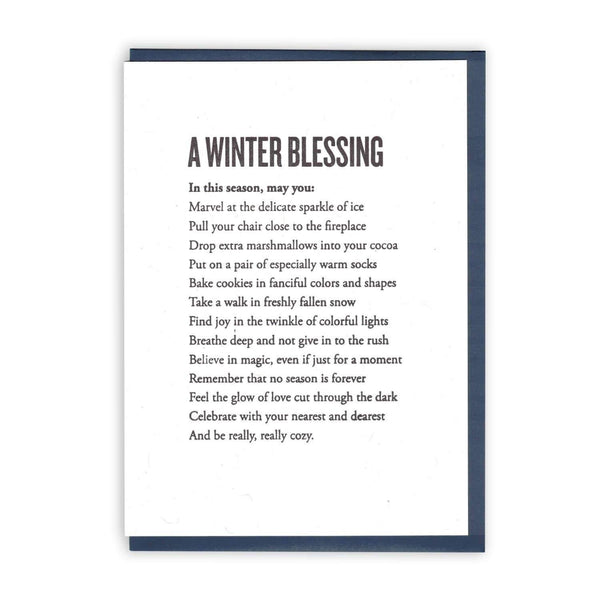 A Winter Blessing Card - DIGS