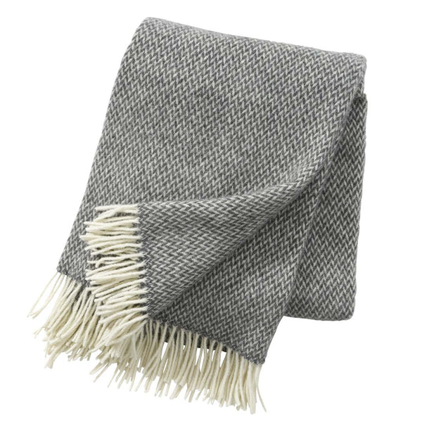 Pulse Merino Wool Throw: Grey