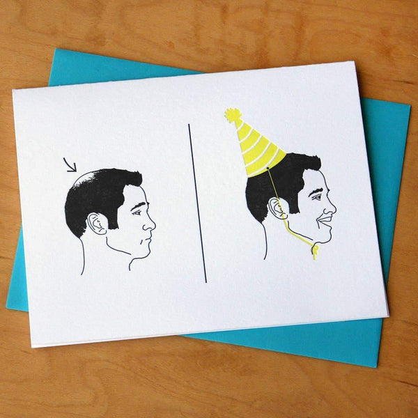 Baldy Birthday Card - DIGS