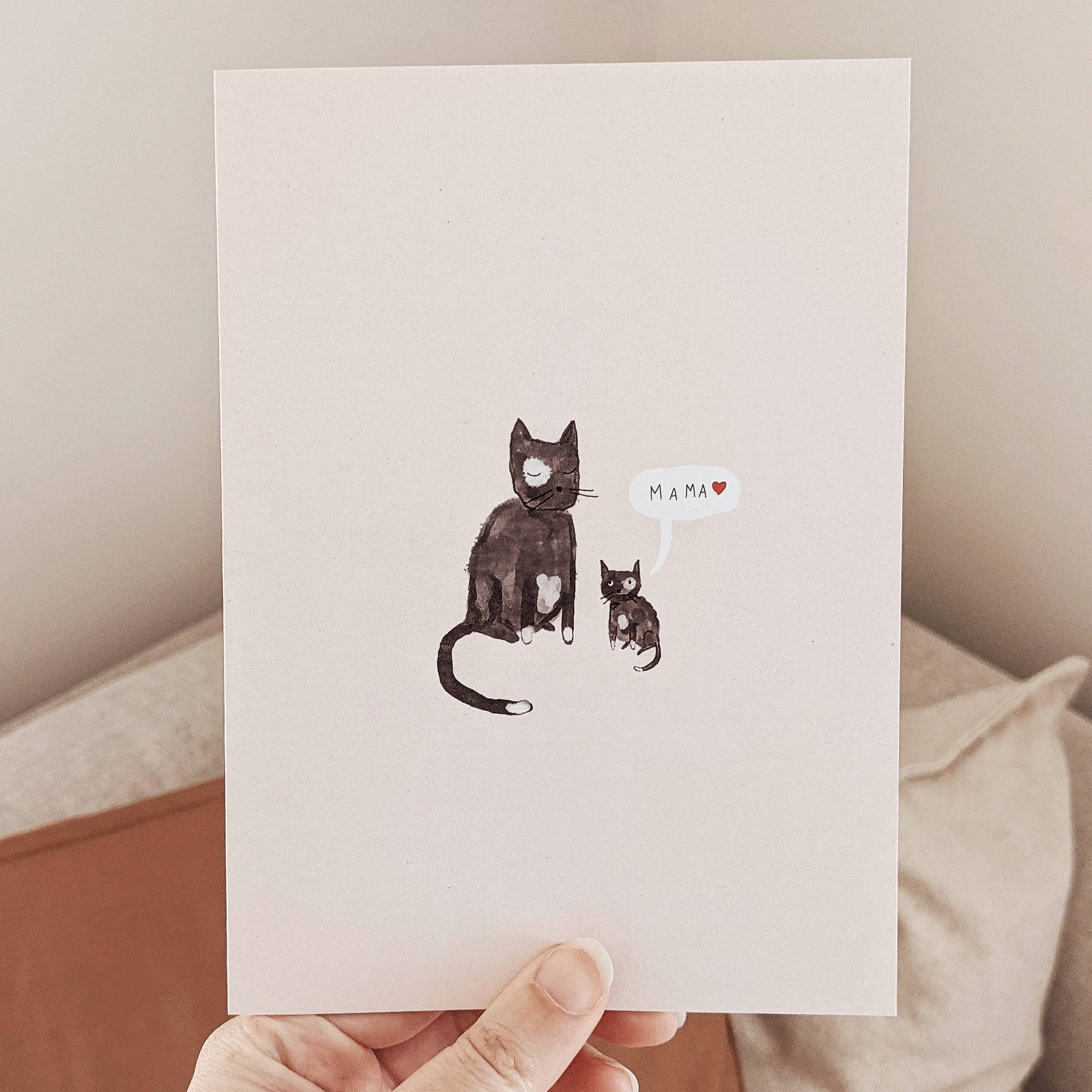 Mama Cat Card