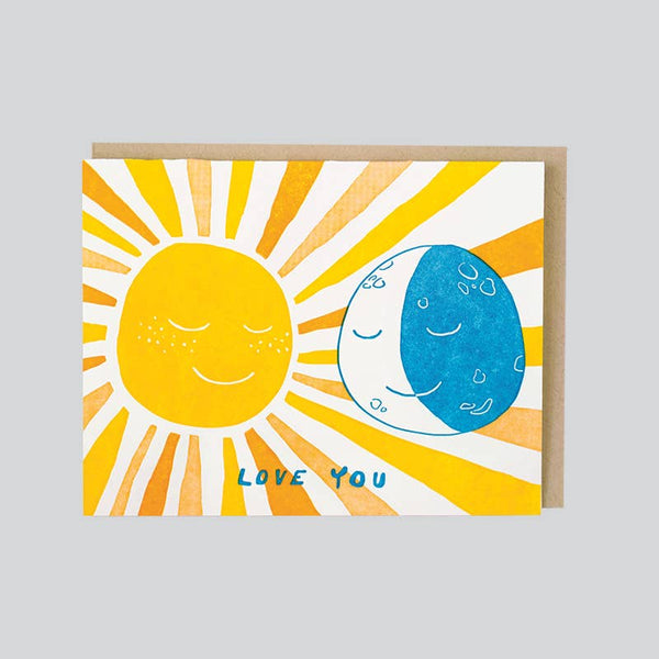 Sun And Moon Love Card