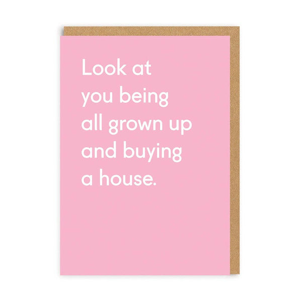 All Grown Up House Card