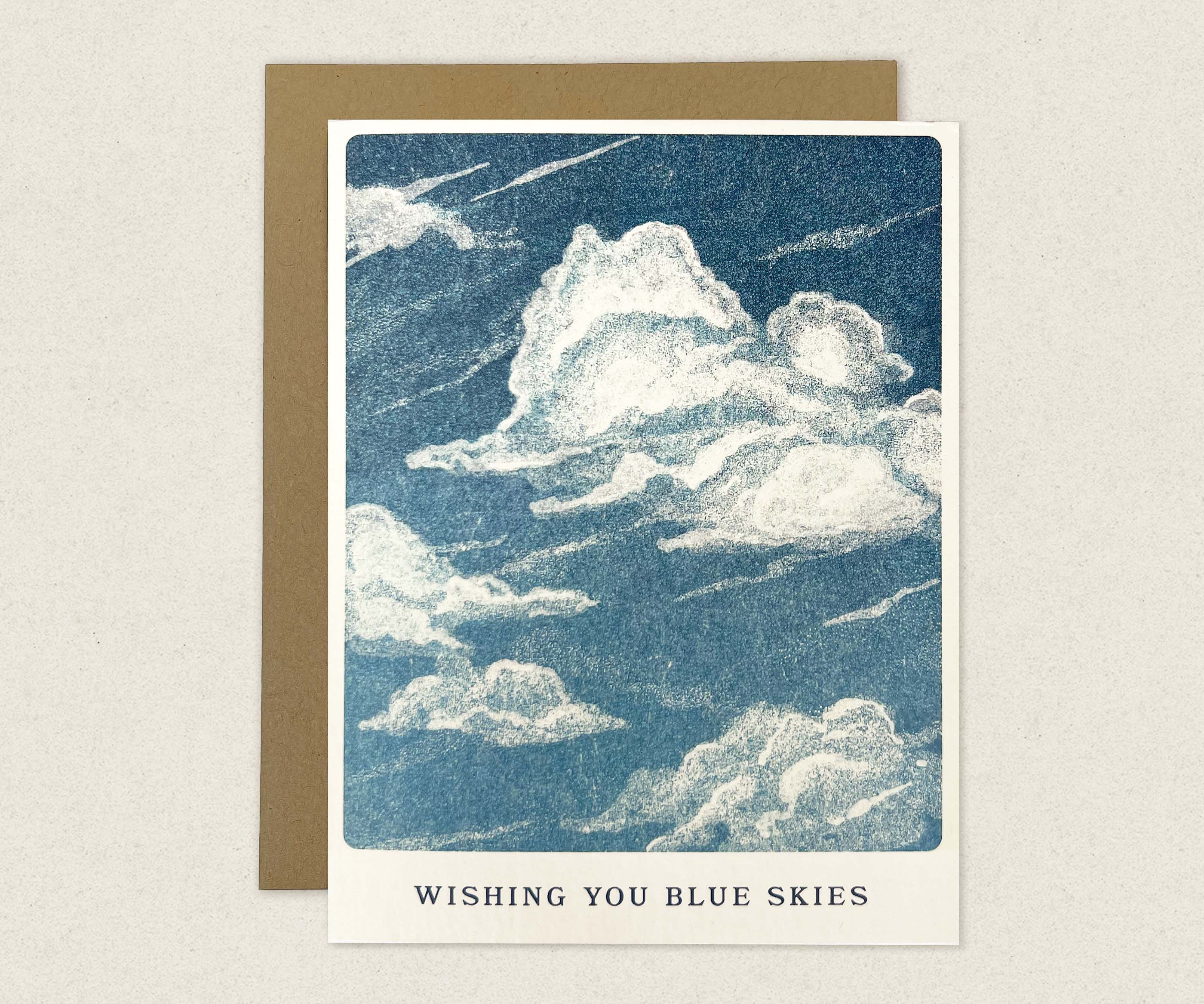 Wishing You Blue Skies Greeting Card