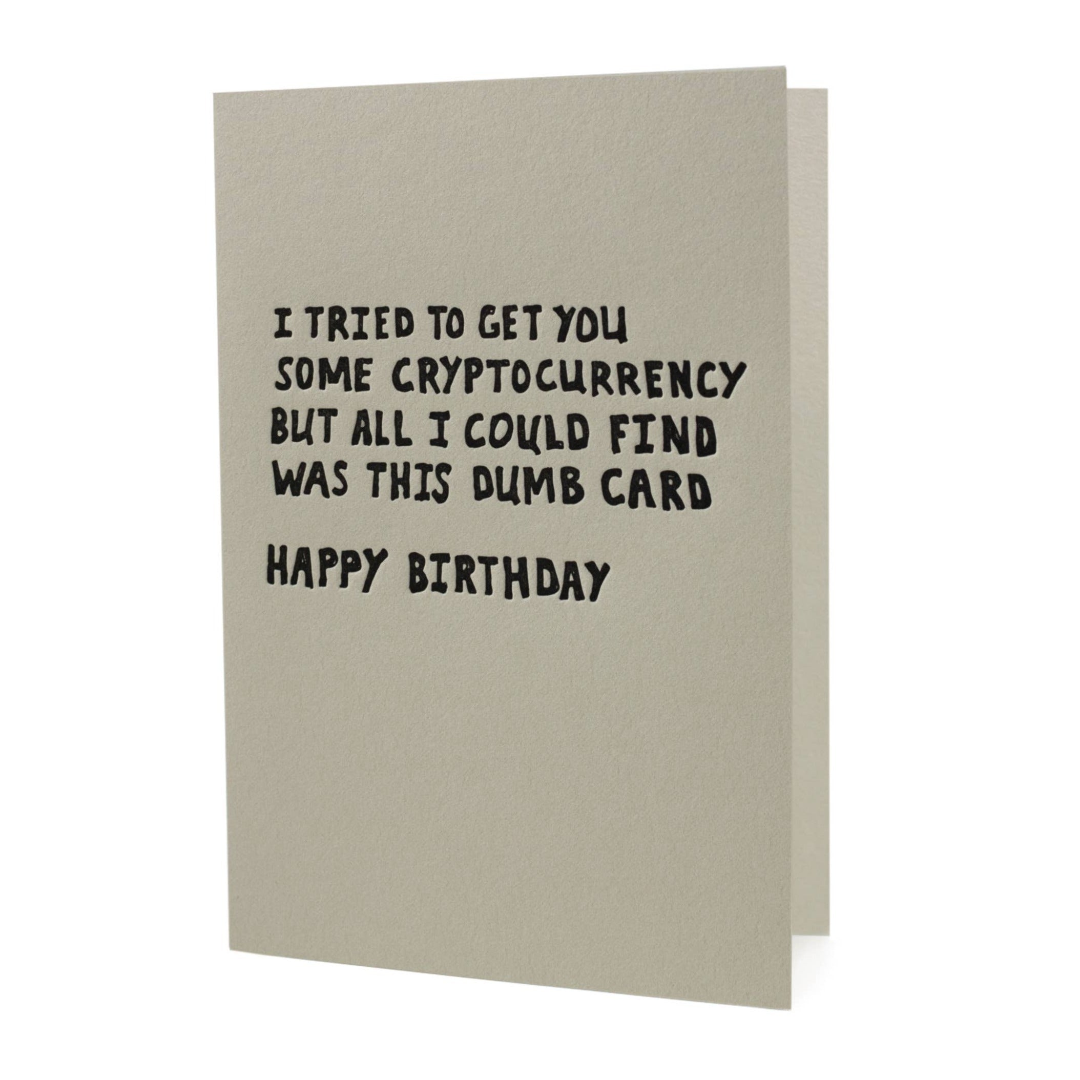 Cryptocurrency Birthday Card