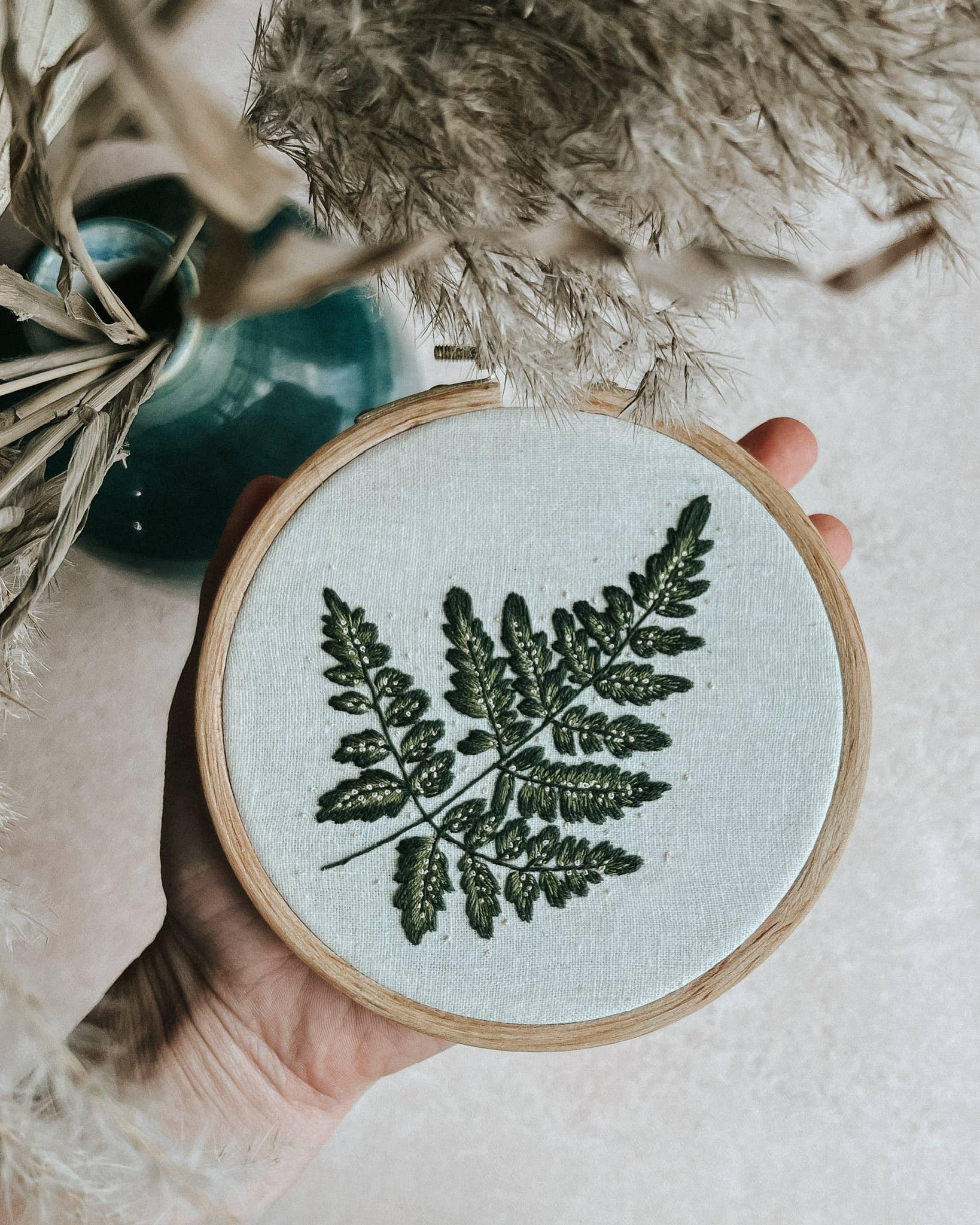 Forest Fern Embroidery Kit