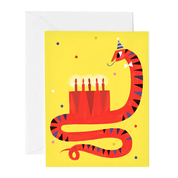 Snake Eats Cake Card