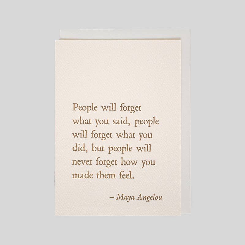 Maya Angelou People Card