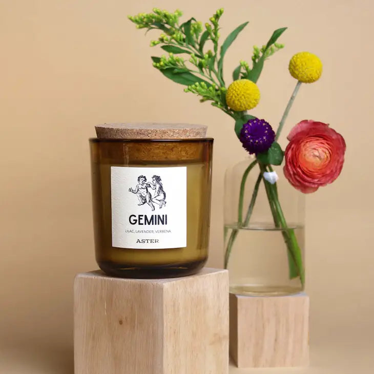 Gemini Zodiac Candle