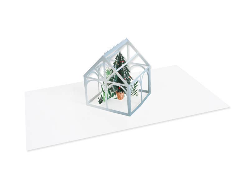 Winter Greenhouse Pop-Up Card