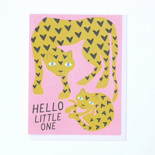 Little One Leopard Baby Card