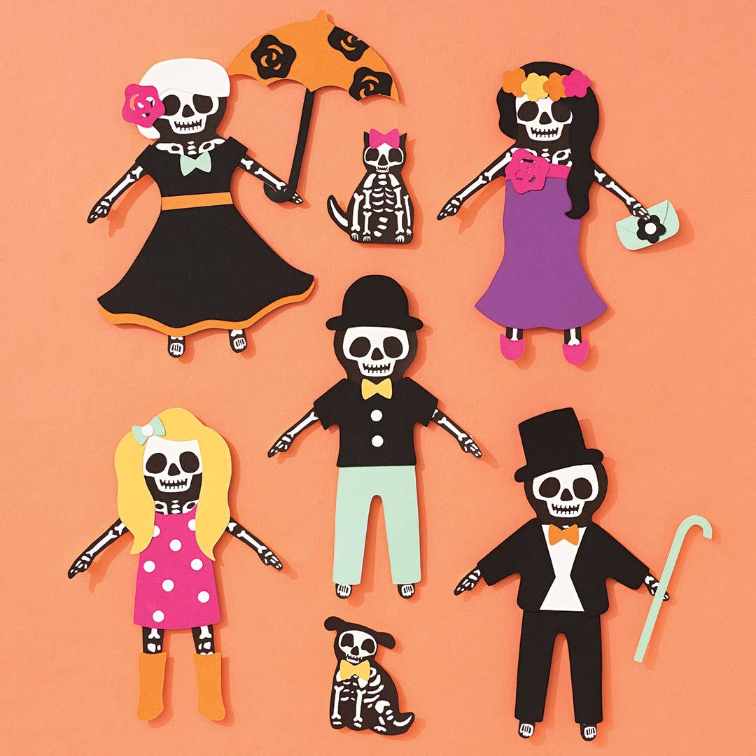 Skeleton Paper Dolls Kit