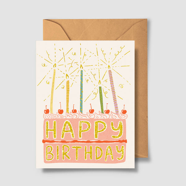 Candles Happy Birthday Card