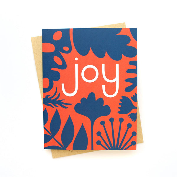 Abstract Joy Holiday Card