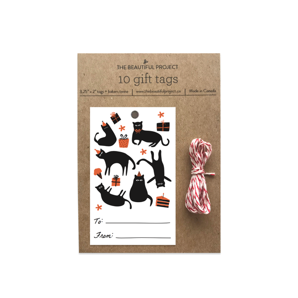 Cute Cat Party Gift Tags
