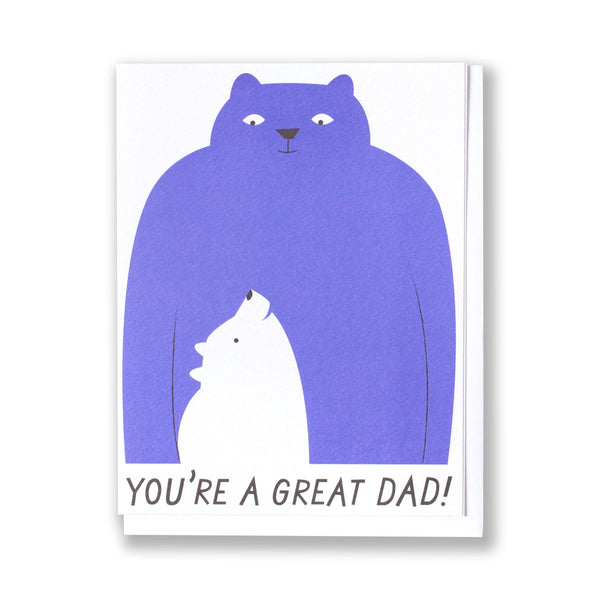 Great Dad Bear & Cub Card