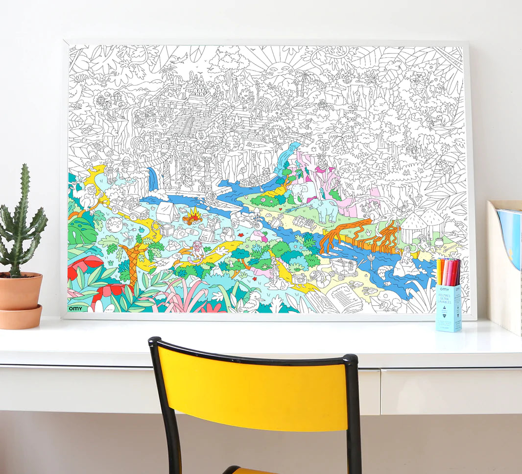 Giant Coloring Poster: Dinos